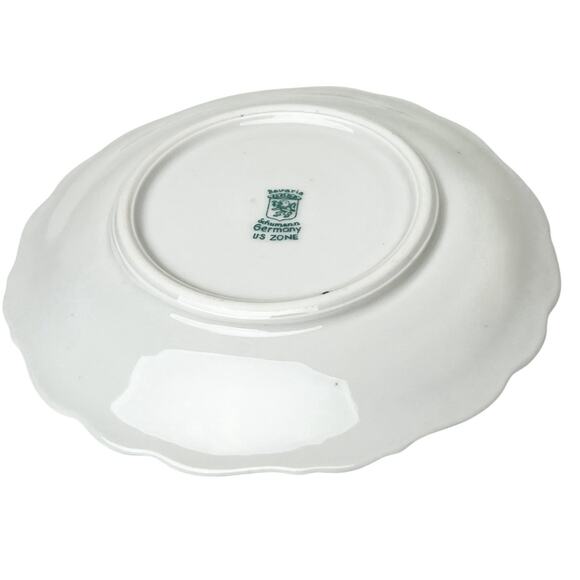 Schumann Bavaria Germany US Zone Pink Roses Floral Demitasse Cup Saucer Vintage - Picture 5 of 11